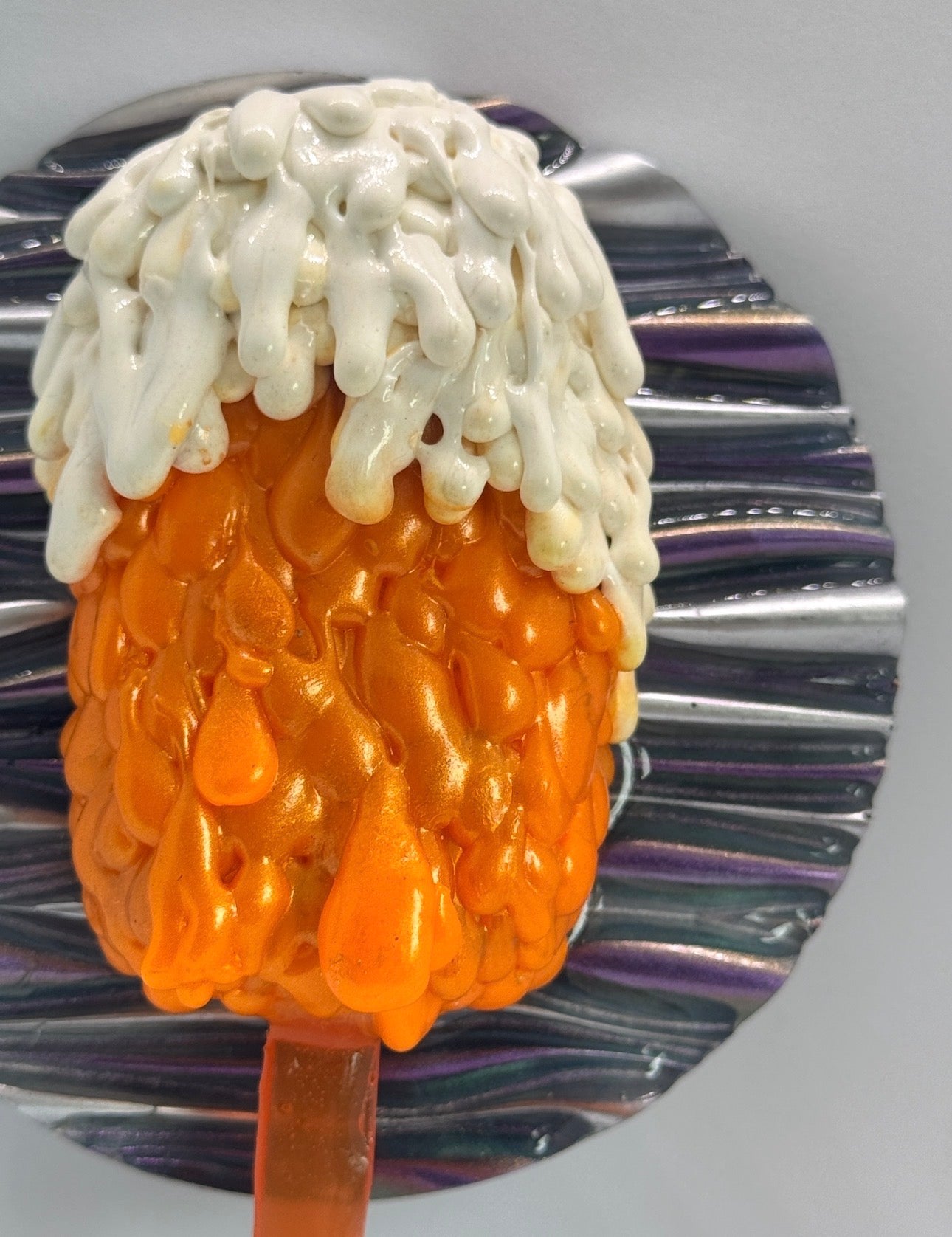 Dopamine Decor 'Orange Dripsicle' Wall Hanging