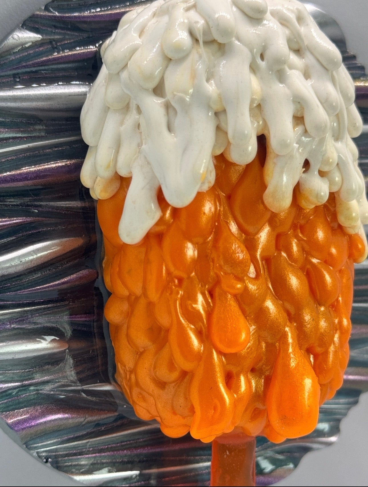 Dopamine Decor 'Orange Dripsicle' Wall Hanging